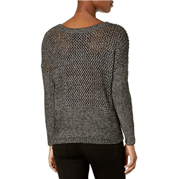 LOLE Heather Gray Cable Knit Sweater XL Cotton Oversized Boxy Chunky $120 NEW - Picture 6 of 8